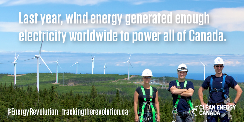 Wind energy can power all of Canada for Twitter