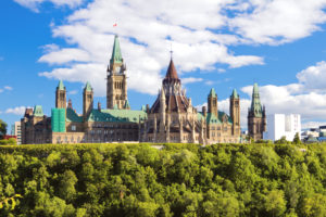 Parliament buildings in Ottawa