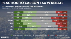 Reaction to carbon tax with rebate