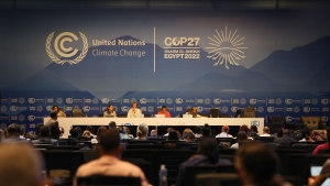 image of delegates at cop27 UN international climate conference