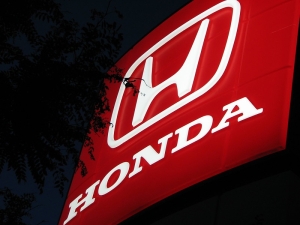 image of red honda logo